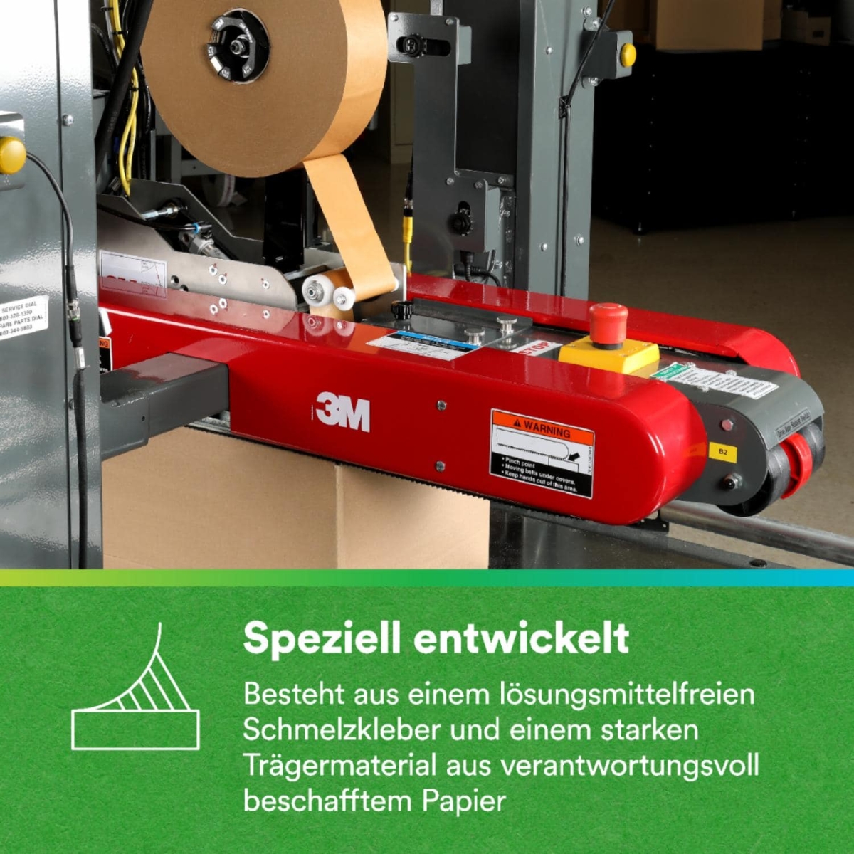 3M™ Scotch® Papier Verpackungsklebeband 570, 48 mm x 50 m, 0,119 mm, Braun, Nachhaltig (INDEGE), Lösemittelfrei, Recyclebar