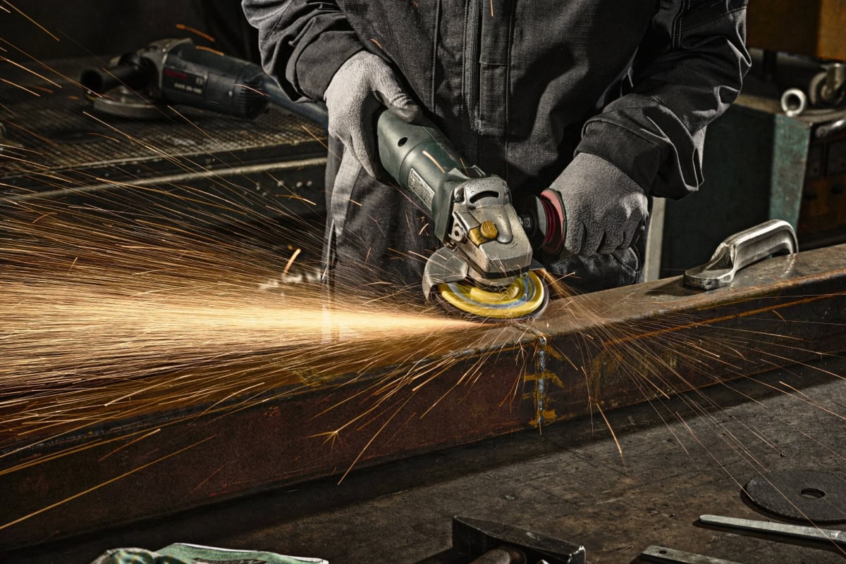 KLINGSPOR SMT 925 Special Schleifmopteller 321668, Ø 115 x 22 mm, P36, Z, 13.300 U./Min., Gerade, Zirkonkorund, Für Edelstahl und Stahl