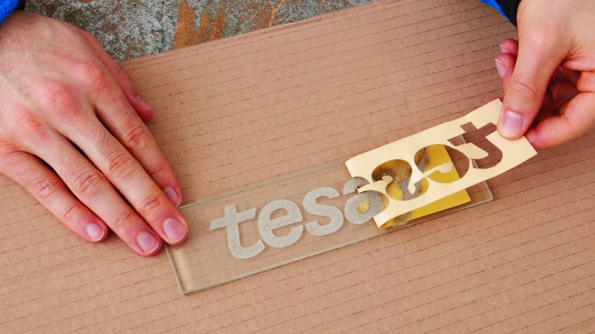 tesakrepp® 4434 Elefantenhaut, 950 mm x 25 m, 0,67 mm, Gelb, Für Schleif- und Sandstrahlarbeiten