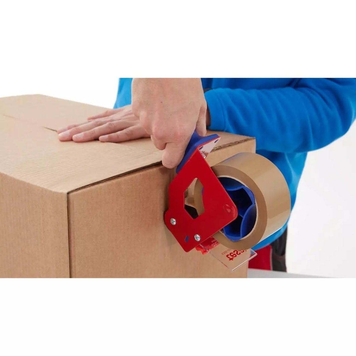 tesapack® 4124 PVC, 50 mm x 1000 m, 0,065 mm, Braun, Premium PVC-Verpackungsklebeband, Für mittelschwere und schwere Kartons bis 30 Kg