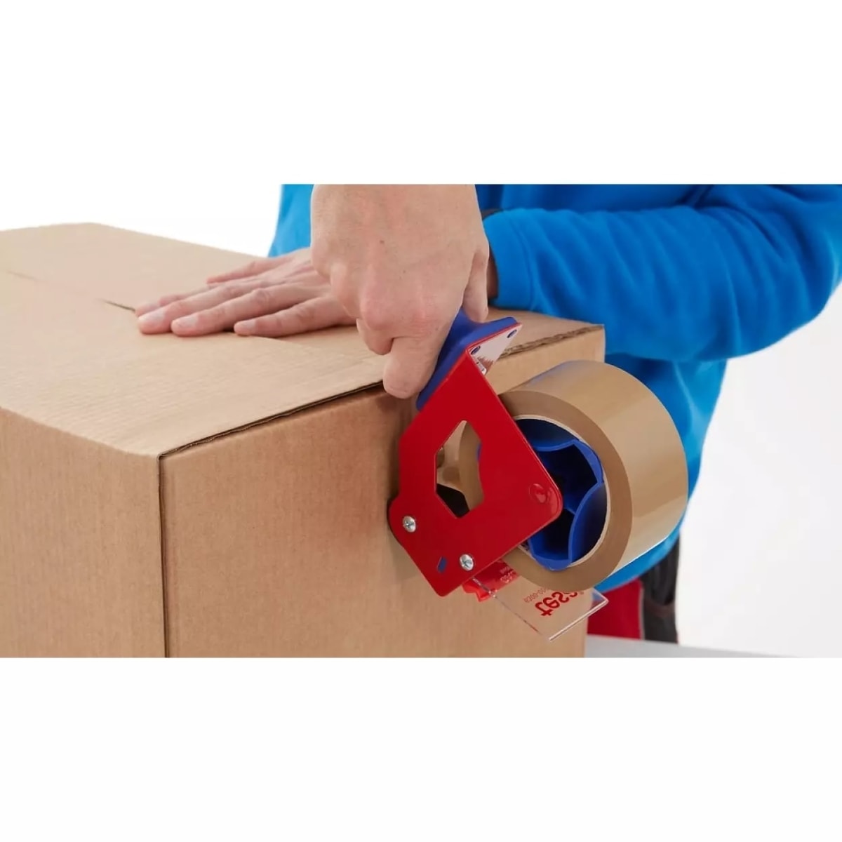 tesapack® 4124 PVC, 30 mm x 66 m, 0,065 mm, Braun, Premium PVC-Verpackungsklebeband, Für mittelschwere und schwere Kartons bis 30 Kg