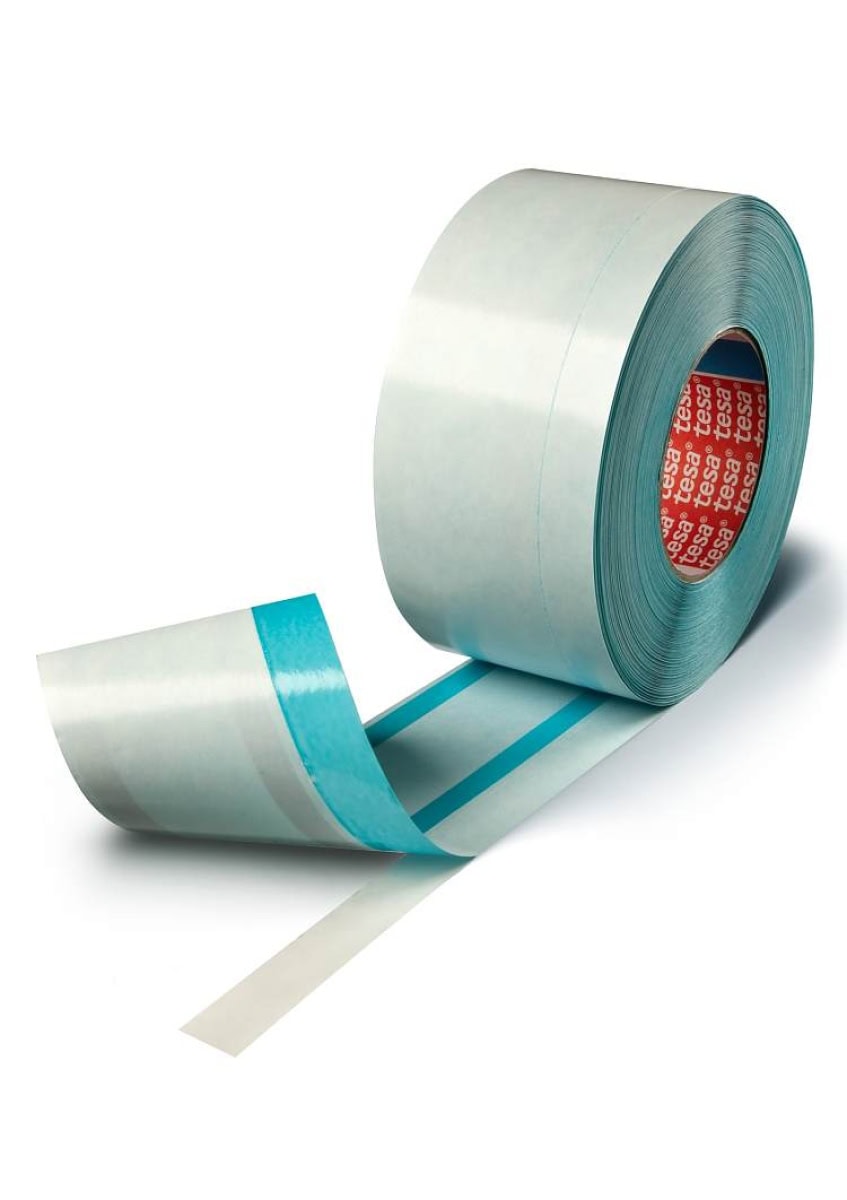 tesa EasySplice ® 51150, 63 mm x  55 m, 0,1 mm, Blau, PV 00, FastLine, Doppelseitiges repulpierbares Klebeband