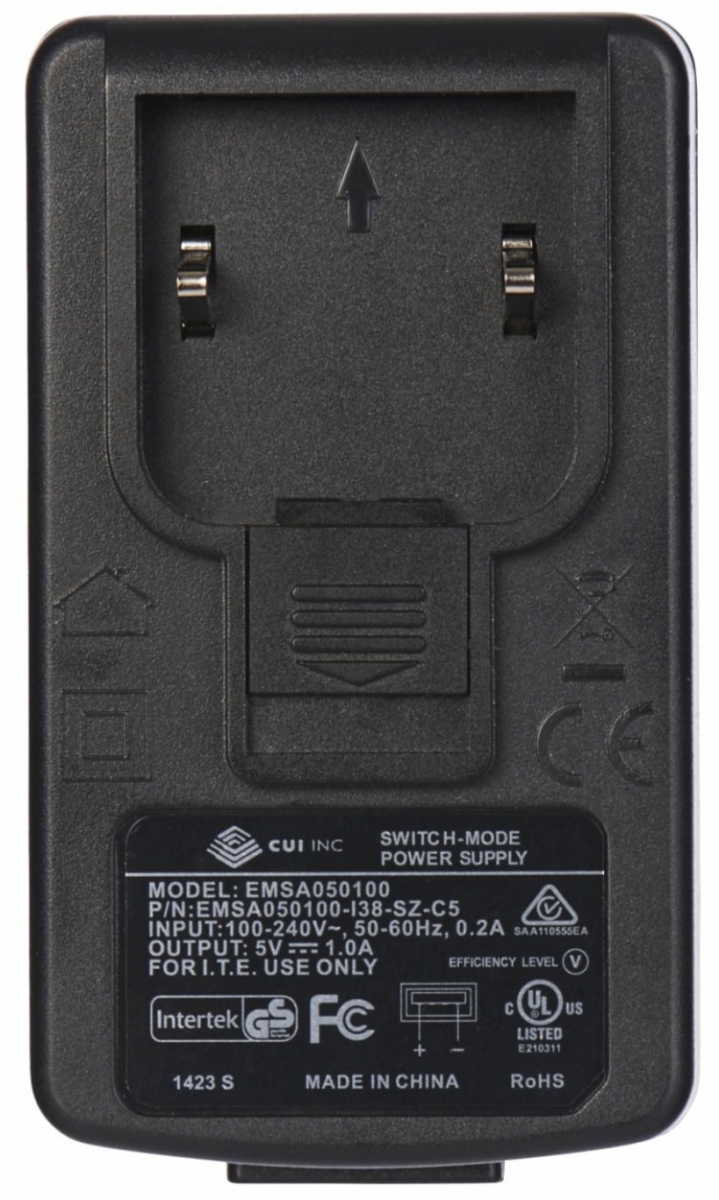 3M™ PELTOR™ Netzteil für PELTOR™ Ladekabel FR08, USB-A Ladeanschluss, Multiport für EU/UK Stecker, 230V DC auf USB-A 5V
